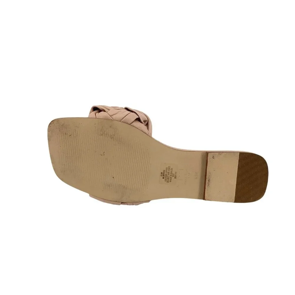 Marc Fisher Womens Knotted Slip-On Sandals Beige Leather Size 8.5 - Picture 10 of 10